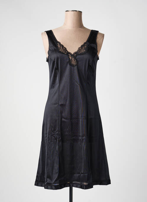 Nuisette/combinette effet matière satinée noir LINGERIE ELIZABETH femme