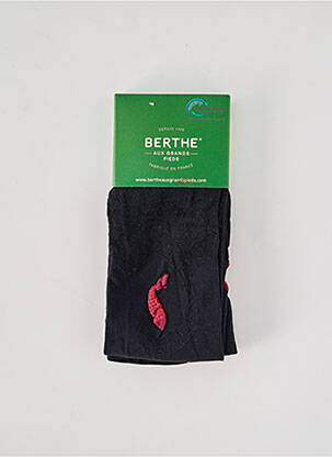 Collants imprimé fantaisie noir BERTHE AUX GRANDS PIEDS femme