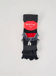 Mitaines stretch noir BERTHE AUX GRANDS PIEDS femme