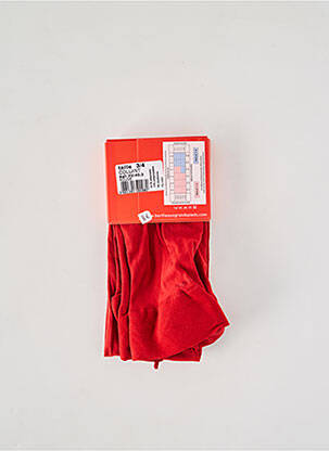 Collants légère et transparente rouge BERTHE AUX GRANDS PIEDS femme
