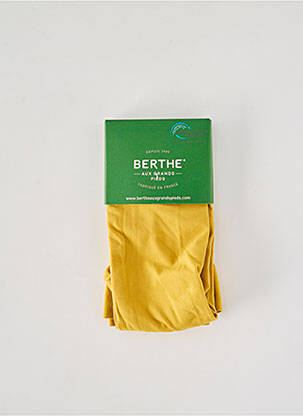 Collants légère et transparente jaune BERTHE AUX GRANDS PIEDS femme