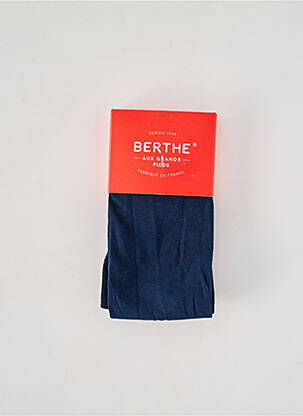 Collants légère et transparente bleu BERTHE AUX GRANDS PIEDS femme