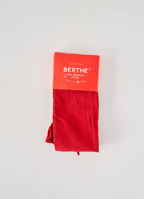 Collants légère et transparente rouge BERTHE AUX GRANDS PIEDS femme
