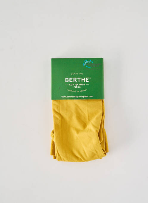 Collants légère et transparente jaune BERTHE AUX GRANDS PIEDS femme