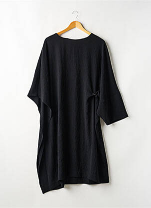 Robe mi-longue manches 3/4 manches 3/4 noir CREA CONCEPT femme
