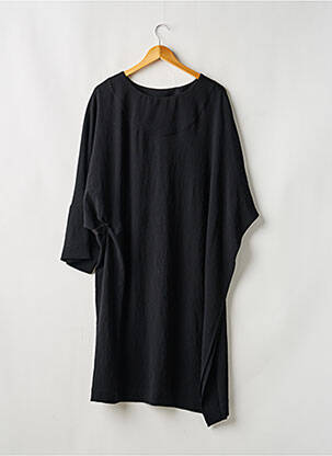 Robe mi-longue manches 3/4 manches 3/4 noir CREA CONCEPT femme