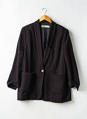 Blazer fermeture boutonnée sur le devant noir ZARA femme