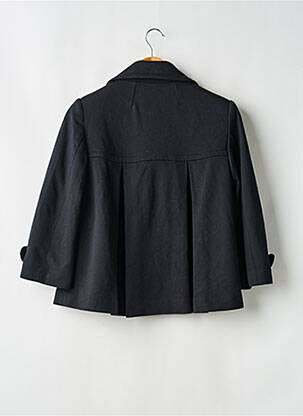 Manteau court poches sans capuche noir YESSICA femme