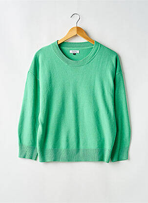 Pull stretch manches longues vert GALERIES LAFAYETTE femme