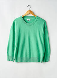 Pull stretch manches longues vert GALERIES LAFAYETTE femme