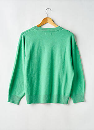 Pull stretch manches longues vert GALERIES LAFAYETTE femme