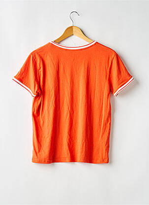 Pyjama manches courtes orange ARTHUR femme