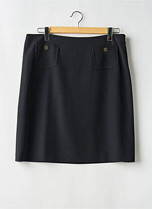 Jupe mi-longue fermeture zip latéral noir LA MANUFACTURE 8 LINVINGSTONE femme