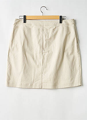 Jupe mi-longue coupe droite beige MAISON 123 femme