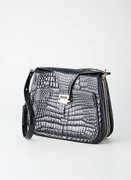 Sac fermeture rabat clipsé noir SANS MARQUE femme