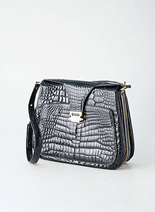 Sac fermeture rabat clipsé noir SANS MARQUE femme