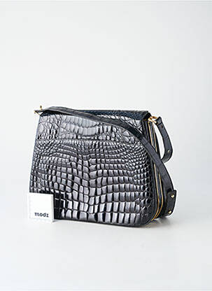Sac fermeture rabat clipsé noir SANS MARQUE femme