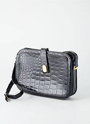 Sac multipoches forme rectangulaire noir SANS MARQUE femme