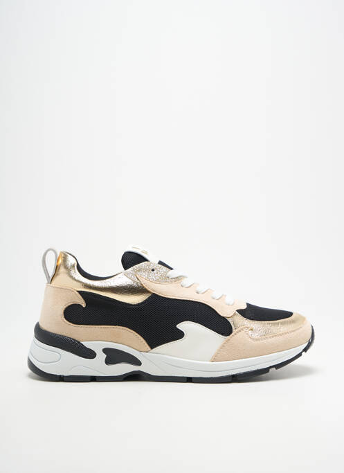 Baskets tissage satiné talon de 4 à 6cm beige VANESSA WU femme