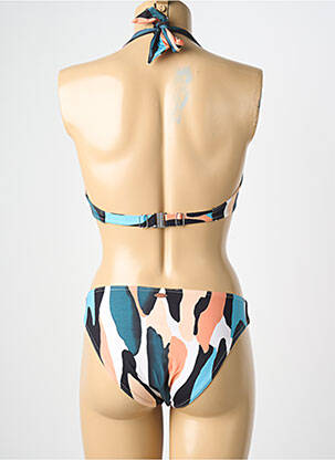 Maillot de bain 2 pièces stretch haut soutien-gorge balconnet bleu BLUELOBSTER femme