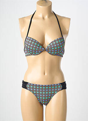 Maillot de bain 2 pièces stretch haut soutien-gorge push-up bleu LOLITA ANGELS femme