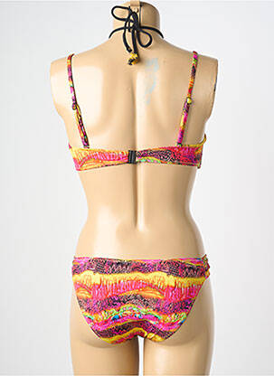 Maillot de bain 2 pièces stretch haut soutien-gorge balconnet jaune LOLITA ANGELS femme
