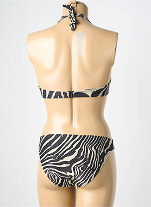 Maillot de bain 2 pièces stretch haut soutien-gorge emboitant noir DOLLY & JANE femme