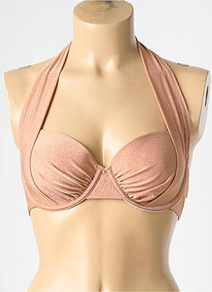 Haut de maillot de bain stretch haut soutien-gorge balconnet orange BLUELOBSTER femme