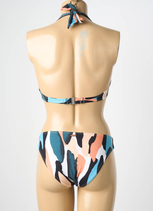 Maillot de bain 2 pièces stretch haut soutien-gorge balconnet bleu BLUELOBSTER femme