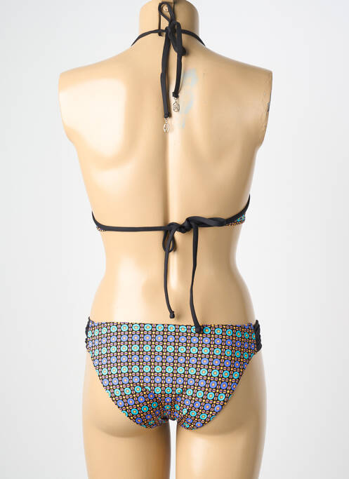 Maillot de bain 2 pièces stretch haut soutien-gorge push-up bleu LOLITA ANGELS femme