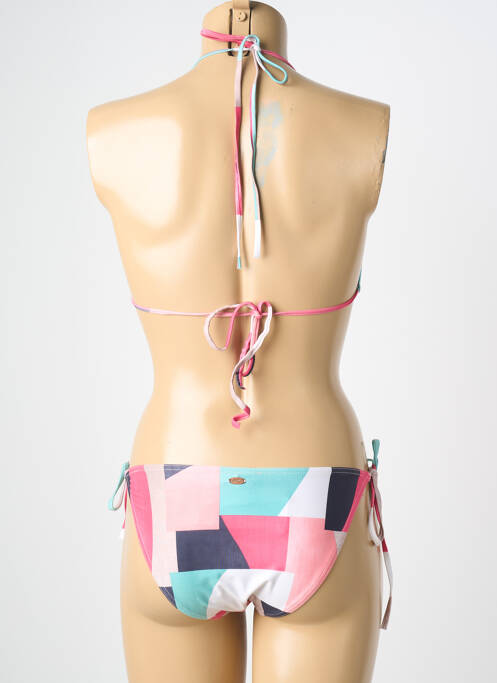 Maillot de bain 2 pièces stretch haut triangles rose BLUE LOBSTER femme