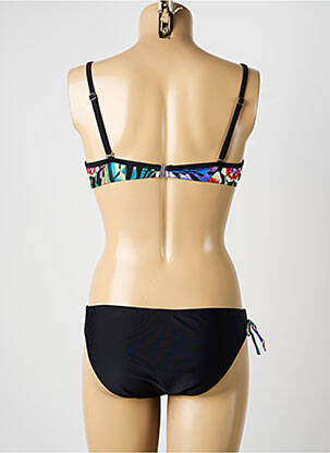 Maillot de bain 2 pièces haut soutien-gorge moulé haut soutien-gorge moulé noir MISS CARAÏBES femme