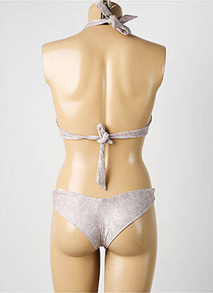 Maillot de bain 2 pièces stretch haut soutien-gorge moulé beige LOLITA ANGELS femme