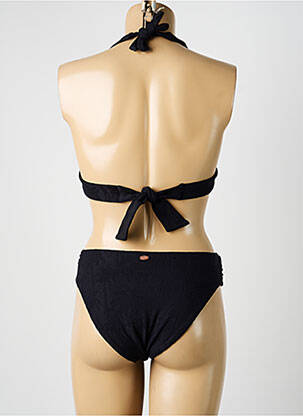 Maillot de bain 2 pièces stretch haut soutien-gorge avec mousse de rembourrage amovible noir BLUELOBSTER femme