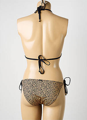 Maillot de bain 2 pièces stretch haut soutien-gorge avec mousse de rembourrage amovible beige KIWI femme