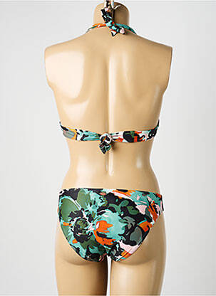 Maillot de bain 2 pièces stretch haut soutien-gorge avec mousse de rembourrage amovible vert BLUELOBSTER femme