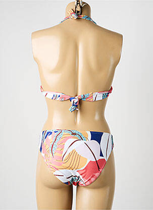 Maillot de bain 2 pièces stretch haut soutien-gorge avec mousse de rembourrage amovible orange BLUELOBSTER femme