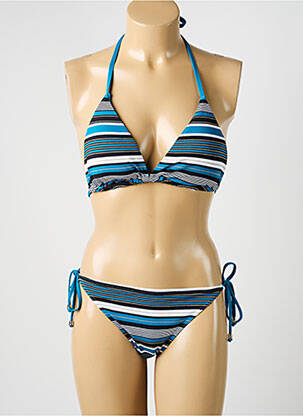 Maillot de bain 2 pièces stretch haut soutien-gorge avec mousse de rembourrage amovible vert KIWI femme