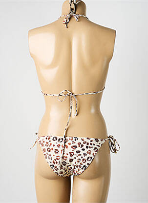 Maillot de bain 2 pièces stretch haut soutien-gorge avec mousse de rembourrage amovible beige DOLLY & JANE femme
