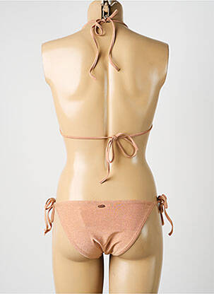 Maillot de bain 2 pièces stretch haut soutien-gorge avec mousse de rembourrage amovible beige BLUELOBSTER femme