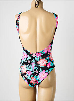 Maillot de bain 1 pièce effet matière satinée haut soutien-gorge balconnet noir LOLITA ANGELS femme