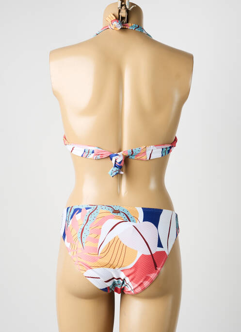 Maillot de bain 2 pièces stretch haut soutien-gorge avec mousse de rembourrage amovible orange BLUE LOBSTER femme