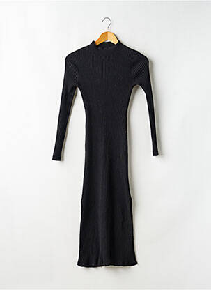 Robe pull stretch manches longues noir PETITE MENDIGOTE femme