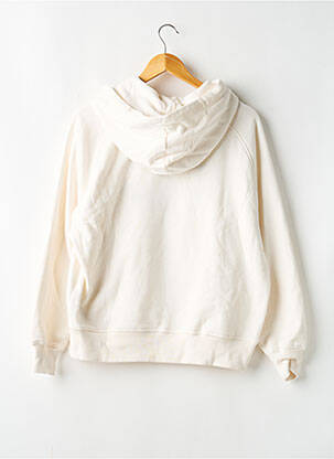Sweat-shirt à capuche stretch manches longues beige TOMMY HILFIGER femme
