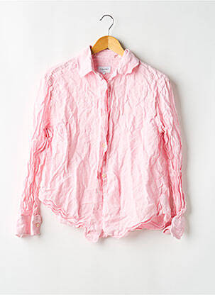 Chemisier coupe droite manches longues rose FIGARET femme