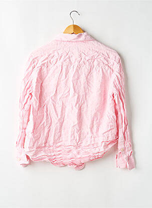 Chemisier coupe droite manches longues rose FIGARET femme