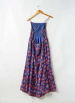 Robe longue imprimé fleurs sans manche bleu LOUISE MISHA femme