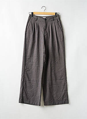 Pantalon chino fermeture zippée sous rabat boutonné taille normale gris MUSTANG femme