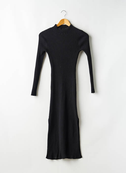 Robe pull stretch manches longues noir PETITE MENDIGOTE femme