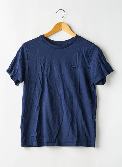 T-shirt coupe droite manches courtes bleu WRANGLER femme
